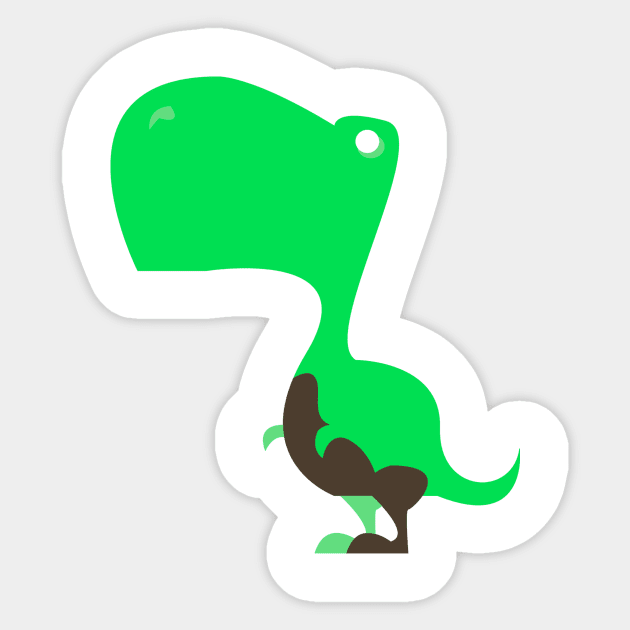 Baby T-Rex Cartoon Icon Sticker by AnotherOne